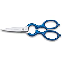 Los mejores  - 3 Claveles Varios Usos Tijera de Cocina Multiusos- Acero Inoxidable- Azul- 8&quot-